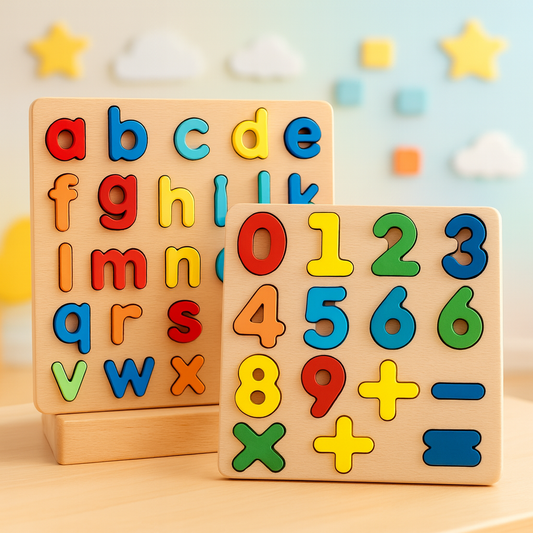 Kit 2 Tabuleiros - Quadro ABC & Números