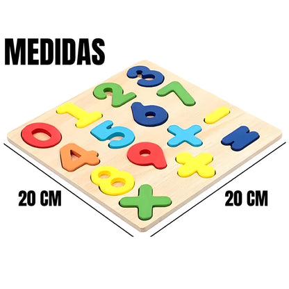 Kit 2 Tabuleiros - Quadro ABC & Números