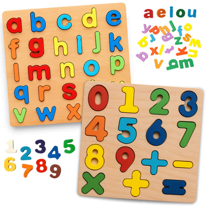 Kit 2 Tabuleiros - Quadro ABC & Números