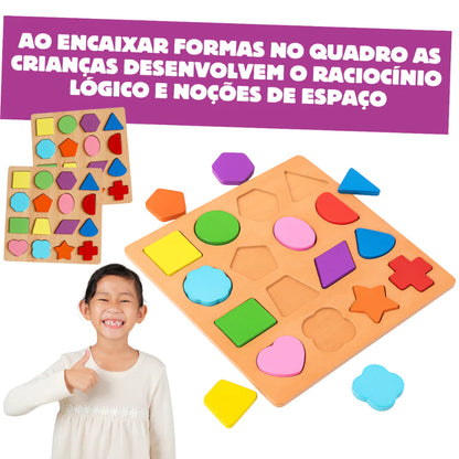 Kit 2 Tabuleiros - Quadro ABC & Números