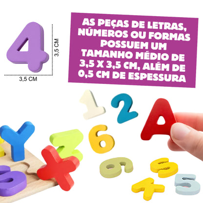 Kit 2 Tabuleiros - Quadro ABC & Números