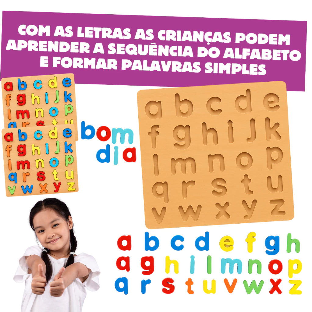 Kit 2 Tabuleiros - Quadro ABC & Números