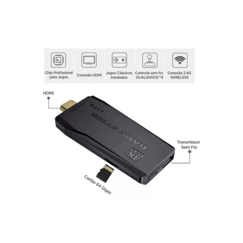 Game Stick Retrô 4K